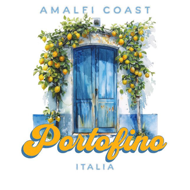 Amalfi Coast Portofino La Dolce Vita Italia Lemons T-Shirt (Creator Uploaded)