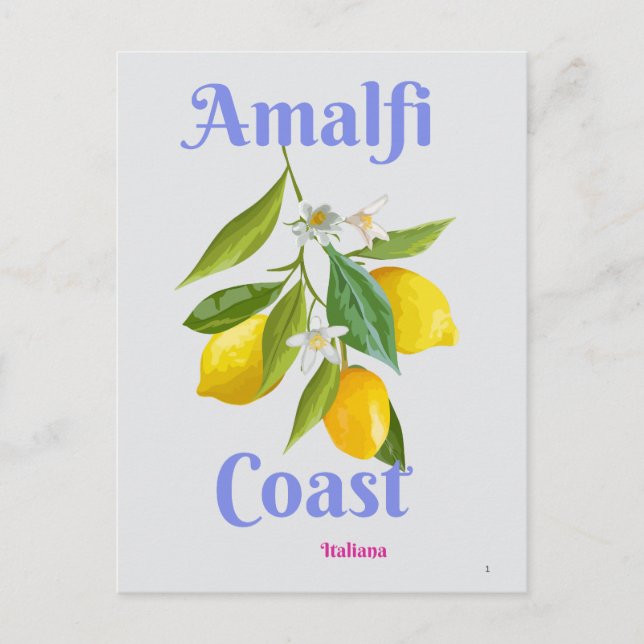 Amalfi coast postcard (Front)
