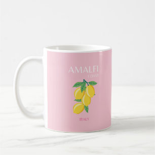 Amalfi Coast, Preppy Room, Pink Coffee Mug