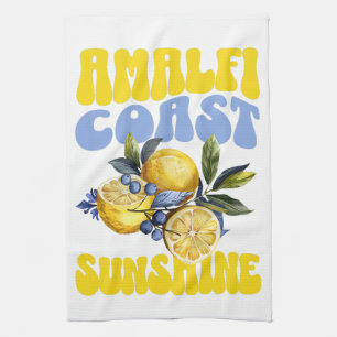 Amalfi Coast Sunshine Lemons Tea Towel