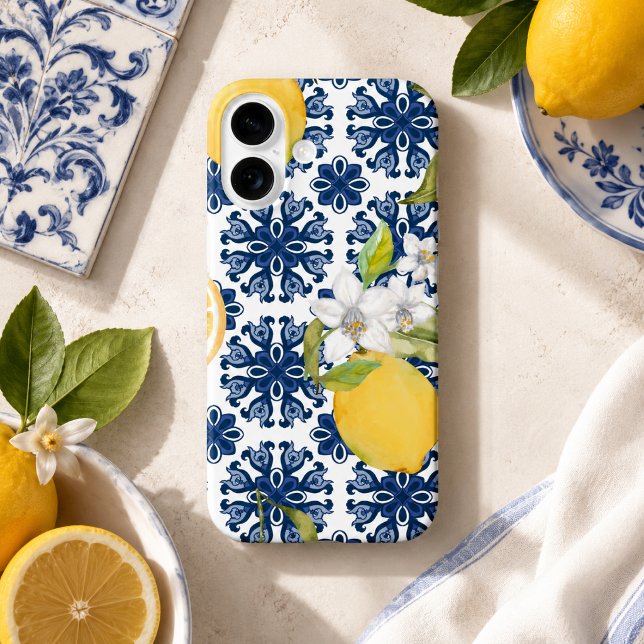 Amalfi Coast Tile pattern iphone case (Creator Uploaded)