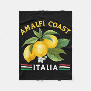 Amalfi Coast Town Italian Lemons Italy Fleece Blanket