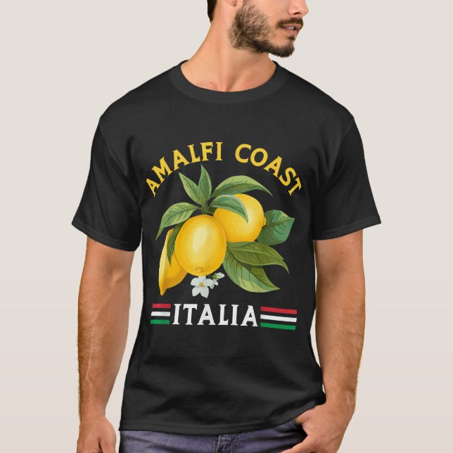 Amalfi Coast Town Italian Lemons Italy T-Shirt (Front)