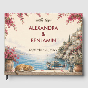 Amalfi Coast Wedding Romantic Mediterranean Guest Book