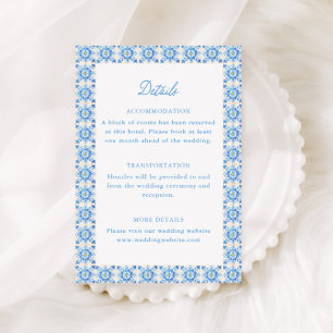 Amalfi Dolce Vita Italy Wedding Details Enclosure Card