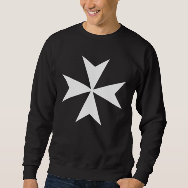 AMALFI FLAG MALTESE CROSS CAMPAGNIA ITALY Double s Sweatshirt (Front)