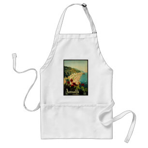 Amalfi Italian Coast, Vintage Travel Poster Italy Standard Apron