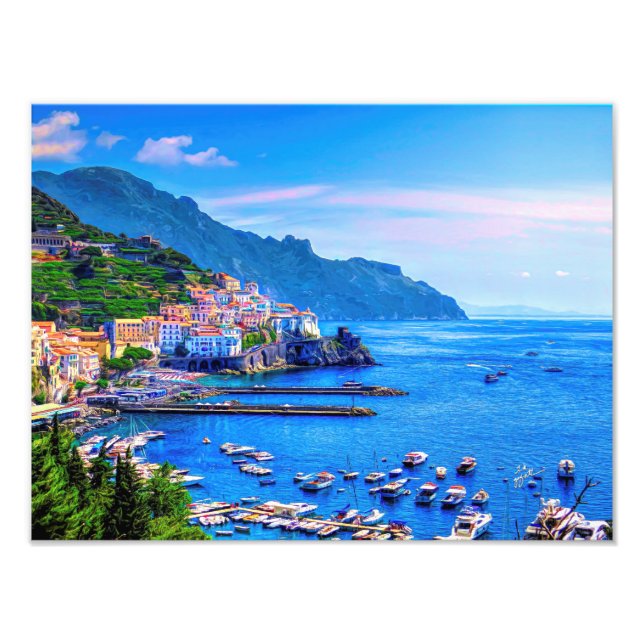 Amalfi Italy Europe Photo Art Print (Front)