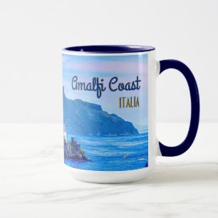 Amalfi Italy Europe Retro Travel Photography Mug