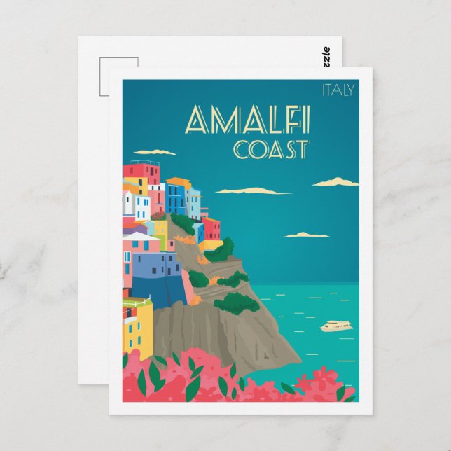 Amalfi Italy Famous Travel Place Postcard (Front/Back)