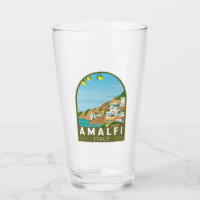 Amalfi Italy Retro Travel Art Vintage
