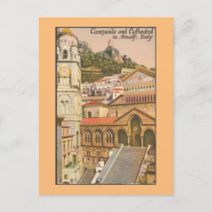 Amalfi, Italy Vintage Travel Postcard
