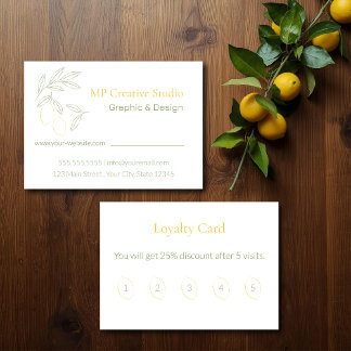 Amalfi Lemon Chic Loyalty Card