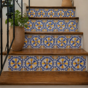 Amalfi Lemon Citrus Watercolor Mediterranean  Ceramic Tile