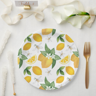 Amalfi Lemon  Paper Plate