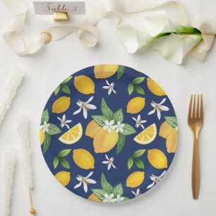 Amalfi Lemon  Paper Plate