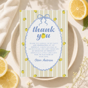 Amalfi Lemon Thank You Card