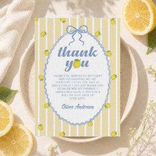 Amalfi Lemon Thank You Card