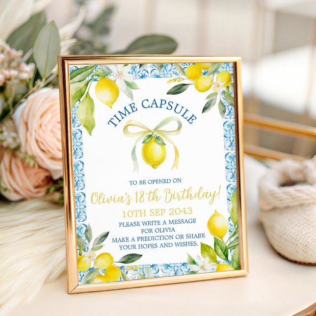 Amalfi Lemon Time Capsule Table Sign (Creator Uploaded)