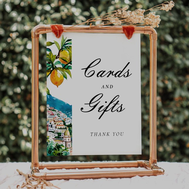Amalfi Positano Cards Gifts Bridal Shower Sign (Creator Uploaded)