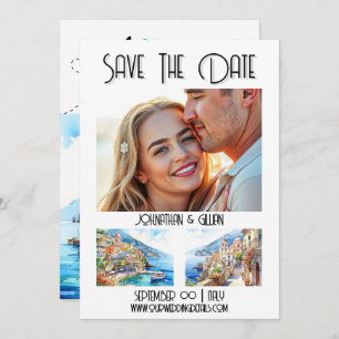 Amalfi save the date photo destination getaway 