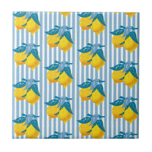 Amalfi Yellow Lemons Mediterranean Style Ceramic Tile