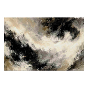Amalgamation of Colorful Brushstrokes Poster