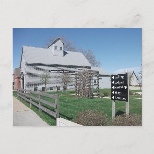 Amana Colonies, Visitors Centre, Amana, Iowa Postcard (Front)