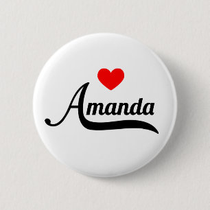 Amanda 6 Cm Round Badge