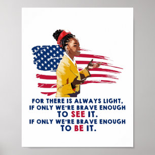 Amanda Gorman - Brave enough  Poster