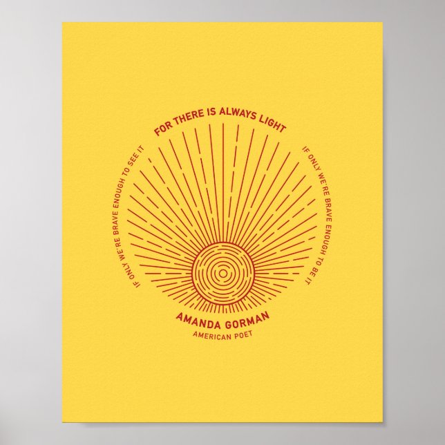 Amanda Gorman Inauguration Poem 202  Poster (Front)