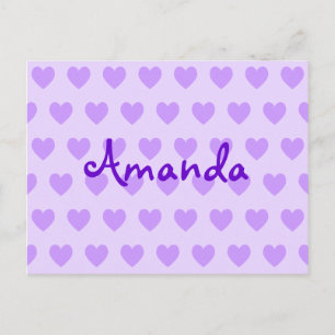 Amanda in Purple Postcard