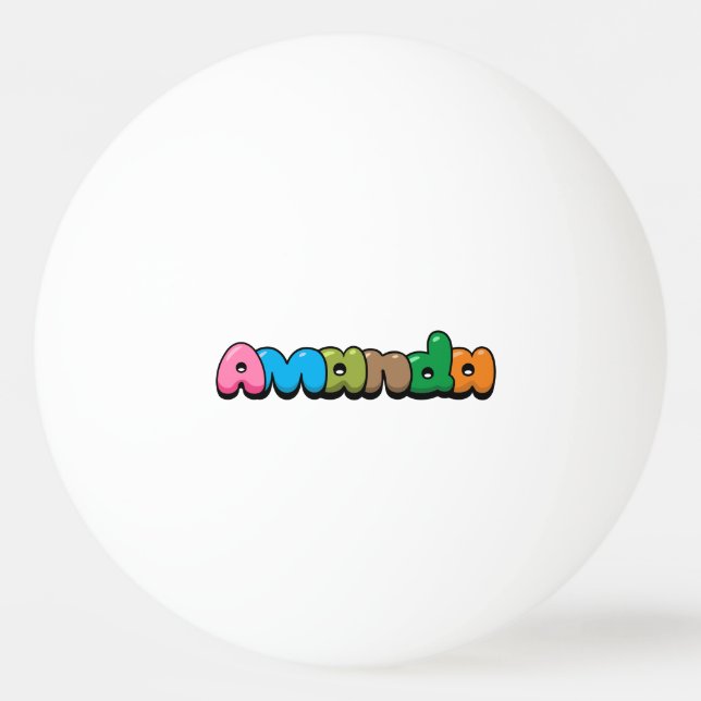 Amanda Ping Pong Ball (Front)