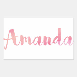 Amanda Rectangular Sticker