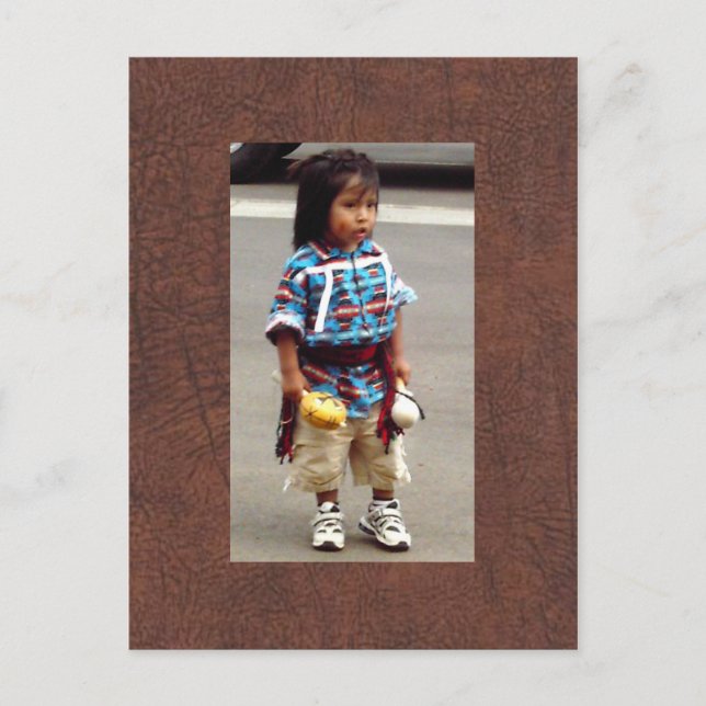 Amanda's Native American Child Postcard (Front)