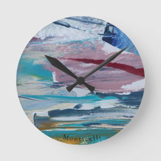 Amanecer rosado  Monticelli Art Round Clock