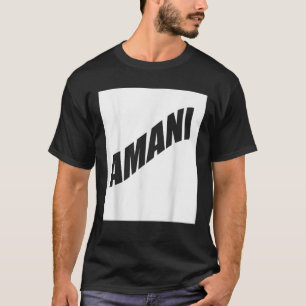 Amani Family Reunion Last Name Team Funny Custom  T-Shirt