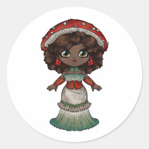 Amanita Classic Round Sticker