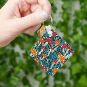 Amanita Magical Mushrooms Fun Fungi CUSTOMIZE IT  Key Ring