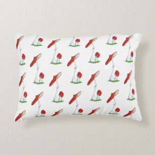 Amanita muscaria decorative cushion