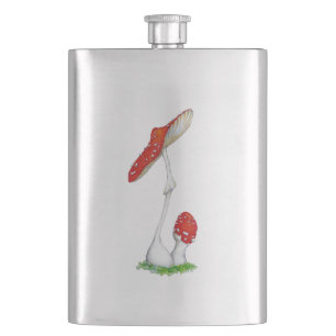 Amanita muscaria hip flask