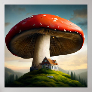 Amanita Muscaria Homestead Poster