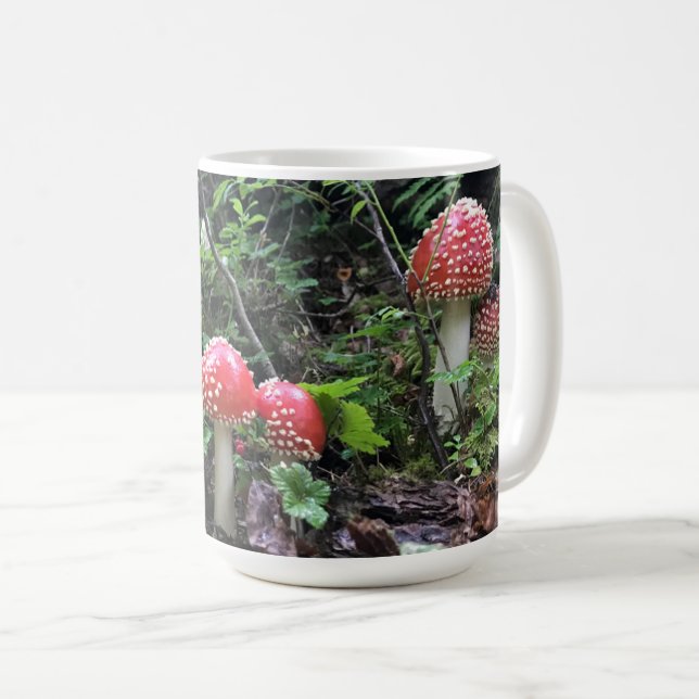 Amanita Muscaria Mushrooms - 15 oz. Mug (Front Right)