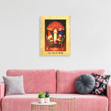 Amanita Mushroom and Gnomes
