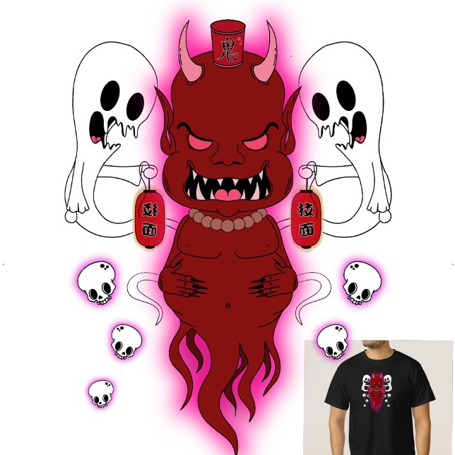 Amanojaku - Japanese Folklore Evil Spirit T-Shirt (Creator Uploaded)
