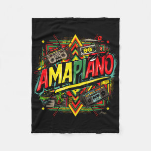 Amapiano African Print Black History Month  Fleece Blanket