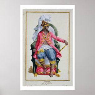 Amar, King of Ouidah, from 'Receuil des Estampes, Poster
