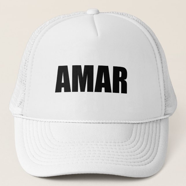 Amar love in Spanish Trucker Hat (Front)