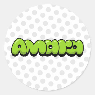 Amara Classic Round Sticker
