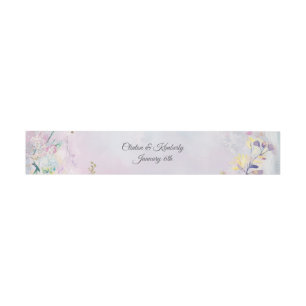 Amara Customisable Paper Belly Bands Invitation Belly Band